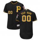 Custom Pittsburgh Pirates Flex Base Collection Men's Jersey Black M L XL XXL XXXL
