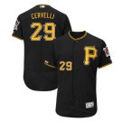 Francisco Cervelli #29 Pittsburgh Pirates Flex Base Collection Player Men's Jersey Black