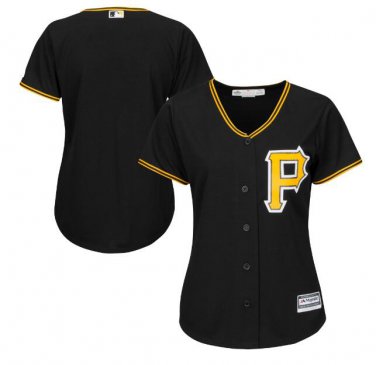 Pittsburgh Pirates Cool Base Women's Jersey Black