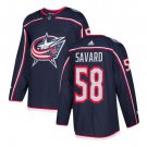 Avid Savard #58 Columbus Blue Jackets Player Men's Jersey Navy
