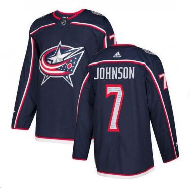 Jack Johnson #7 Columbus Blue Jackets Player Men's Jersey Navy