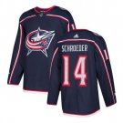 Jordan Schroeder #14 Columbus Blue Jackets Player Men's Jersey Navy