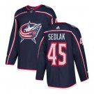 Lukas Sedlak #45 Columbus Blue Jackets Player Men's Jersey Navy