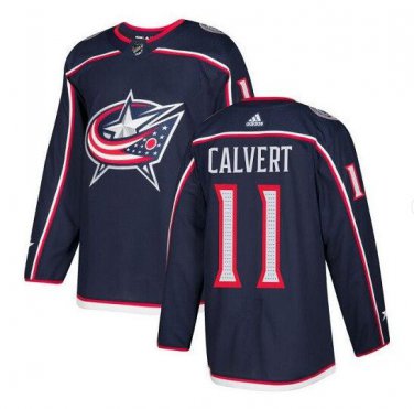 Matt Calvert #11 Columbus Blue Jackets Player Men's Jersey Navy
