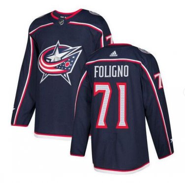 Nick Foligno #71 Columbus Blue Jackets Player Men's Jersey Navy