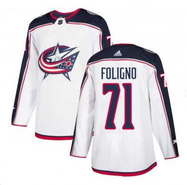 Nick Foligno #71 Columbus Blue Jackets Player Men's Jersey White