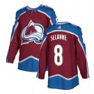 Teemu Selanne #8 Colorado Avalanche Player Men's Jersey Burgundy