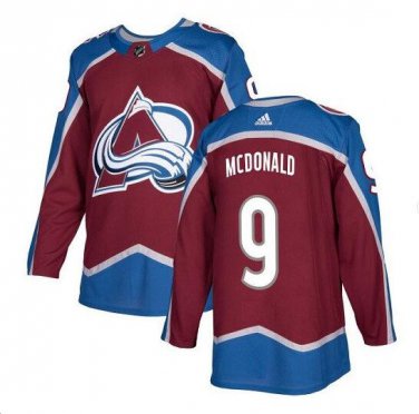 Lanny McDonald #9 Colorado Avalanche Player Men's Jersey Burgundy