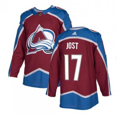 Tyson Jost #17 Colorado Avalanche Player Men's Jersey Burgundy