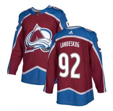 Gabriel Landeskog #92 Colorado Avalanche Player Men's Jersey Burgundy