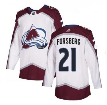 Peter Forsberg #21 Colorado Avalanche Player Men's Jersey White