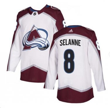 Teemu Selanne #8 Colorado Avalanche Player Men's Jersey White