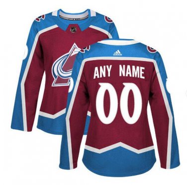 Custom New York Islanders Home Women's Jersey Burgundy