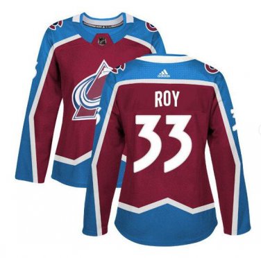 Patrick Roy #33 Colorado Avalanche Player Women's Jersey Burgundy