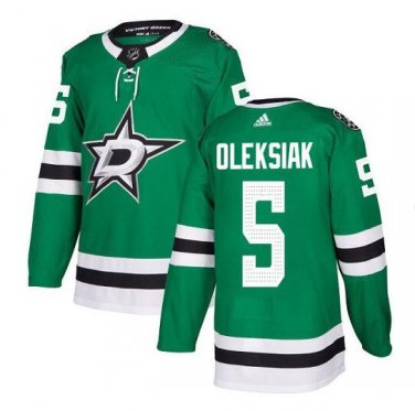 Jamie Oleksiak #5 Dallas Stars Player Men's Jersey Green