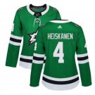 Miro Heiskanen #4 Dallas Stars Home Women's Jersey Green