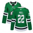 Brett Hull #22 Dallas Stars Home Women's Jersey Green