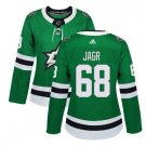 Jaromir Jagr #68 Dallas Stars Home Women's Jersey Green