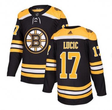 Milan Lucic #17 Boston Bruins Player Men's Jersey Black