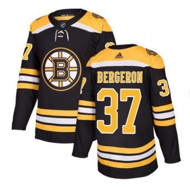 Patrice Bergeron #37 Boston Bruins Player Men's Jersey Black