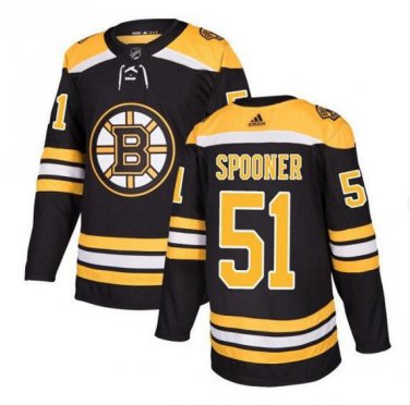Ryan Spooner #51 Boston Bruins Player Men's Jersey Black