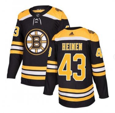 Danton Heinen #43 Boston Bruins Player Men's Jersey Black