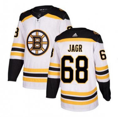 Jaromir Jagr #68 Boston Bruins Player Men's Jersey White