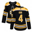 Bobby Orr #4 Boston Bruins Home Women's Jersey Black