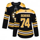 Jake DeBrusk #74 Boston Bruins Home Women's Jersey Black