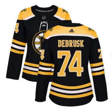 Jake DeBrusk #74 Boston Bruins Home Women's Jersey Black