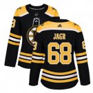 Jaromir Jagr #68 Boston Bruins Home Women's Jersey Black