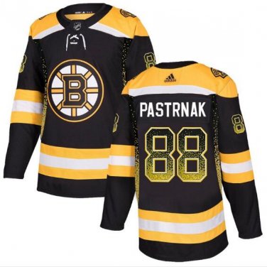 David Pastrnak #88 Boston Bruins Player 2019 Men's Jersey Black Drift Fashion