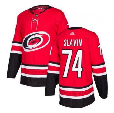 Jaccob Slavin #74 Carolina Hurricanes Player Men's Jersey Red