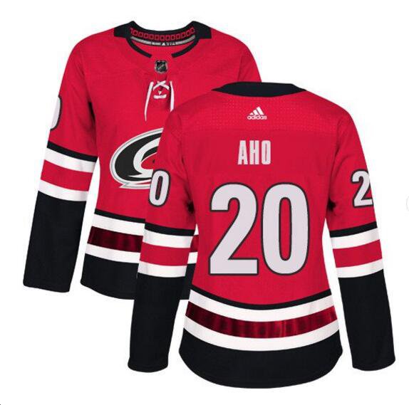 Sebastian Aho #20 Carolina Hurricanes Home Women's Jersey Red