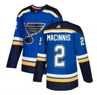 Al Macinnis #2 St. Louis Blues Player Men's Jersey Blue