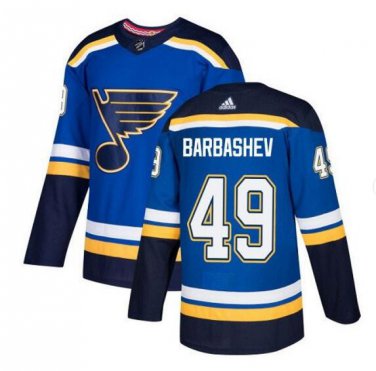 Ivan Barbashev #49 St. Louis Blues Player Men's Jersey Blue