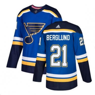 Patrik Berglund #21 St. Louis Blues Player Men's Jersey Blue