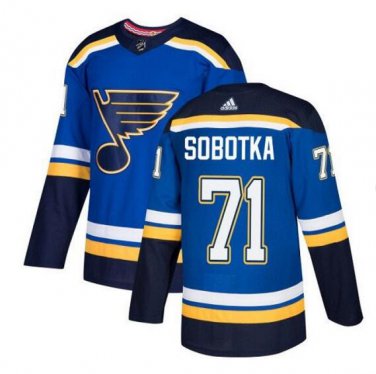 Vladimir Sobotka #71 St. Louis Blues Player Men's Jersey Blue