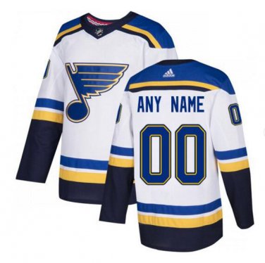 Custom St. Louis Blues Men's Jersey White Size S M L XL XXL XXXL