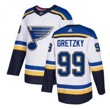 Wayne Gretzky #99 St. Louis Blues Player Men's Jersey White