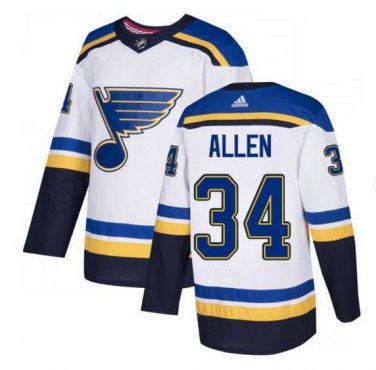 Jake Allen #34 St. Louis Blues Player Men's Jersey White