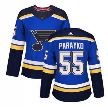 Colton Parayko #55 St Louis Blues Home Women's Jersey Blue