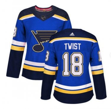 Tony Twist #18 St Louis Blues Home Women's Jersey Blue