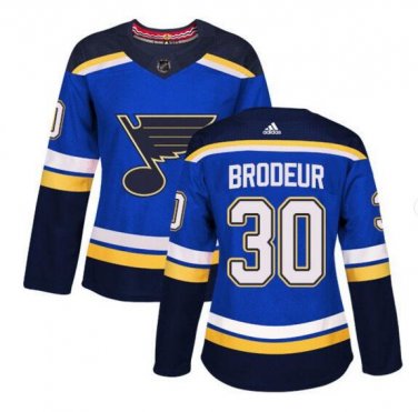 Martin Brodeur #30 St Louis Blues Home Women's Jersey Blue