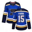 Robby Fabbri #15 St Louis Blues Home Women's Jersey Blue