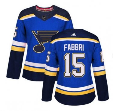 Robby Fabbri #15 St Louis Blues Home Women's Jersey Blue
