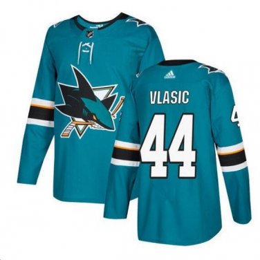 Marc-Edouard Vlasic #44 San Jose Sharks Player Men's Jersey Blue