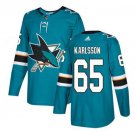 Erik Karlsson #65 San Jose Sharks Player Men's Jersey Blue