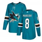 Joe Pavelski #8 San Jose Sharks Player Men's Jersey Blue