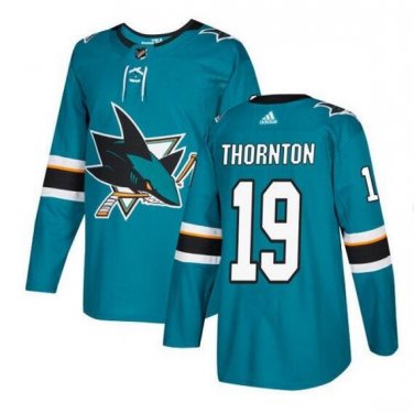 Joe Thornton #19 San Jose Sharks Player Men's Jersey Blue